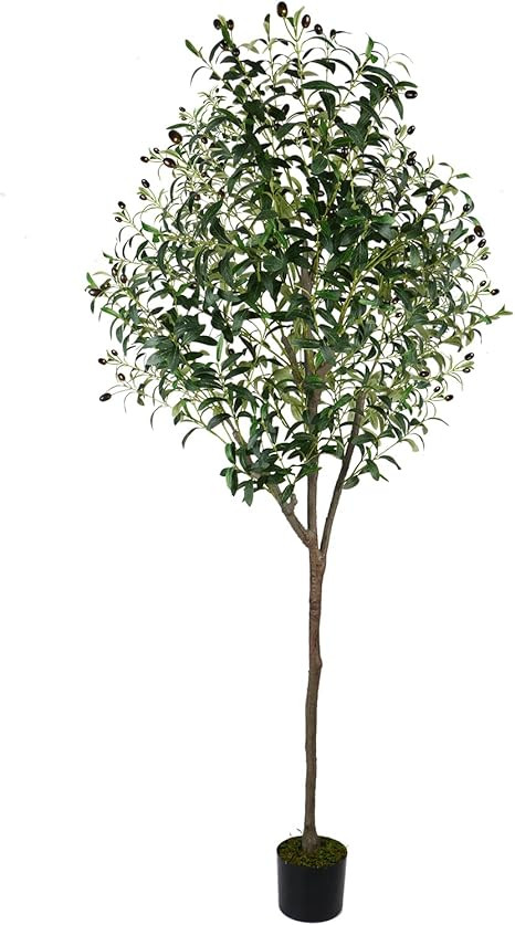 HaiSpring Artificial Olive Tree 6ft (71'') Fake Silk Perfect and Realistic Tall Artificial Plants... | Amazon (US)