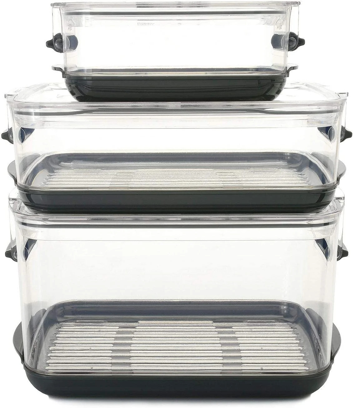 Progressive International Prepworks ProKeeper Clear Food Storage Container 3 Piece Set with Seale... | Walmart (US)