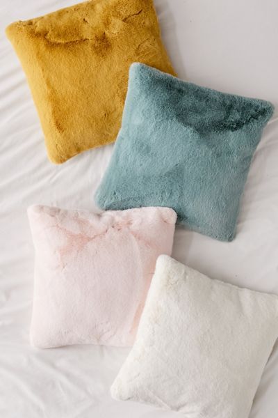 Imogen Faux Fur Throw Pillow | Urban Outfitters (US and RoW)