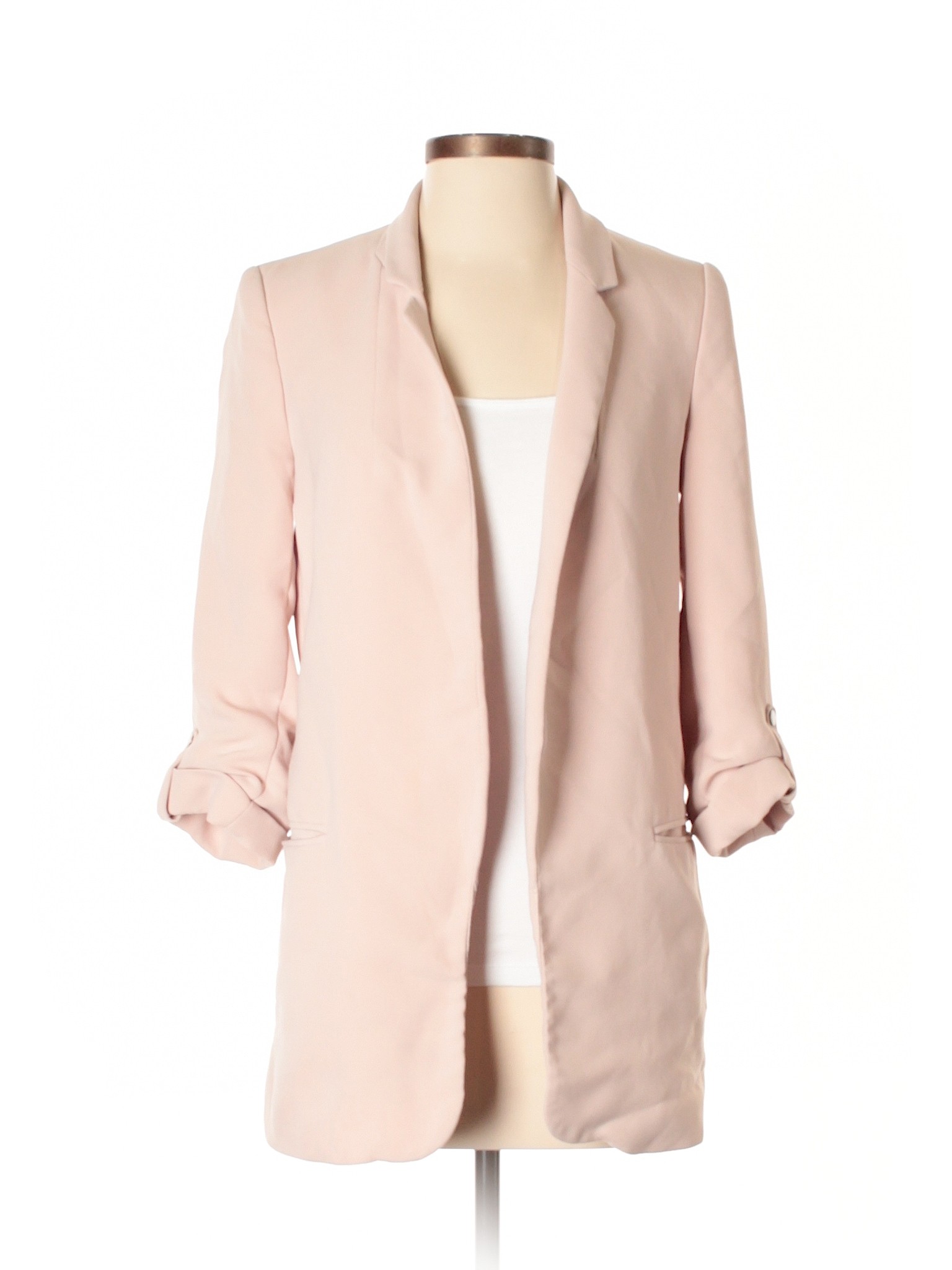 Zara Blazer Size 0: Light Pink Women's Jackets & Outerwear - 35118561 | thredUP