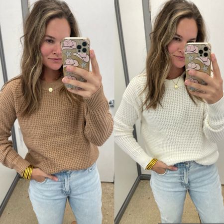 Like and comment “LINK” to have links sent directly to your messages. These viral walmart sweaters are back in stock and on sale for $10. Several colors, great quality, madewell vibes. In a small ✨ 
.
#walmart #walmartfinds #looksforless #lookalikes #madewell #walmartfashion #cybermonday #cybermondaysale

#LTKCyberWeek #LTKsalealert #LTKfindsunder50