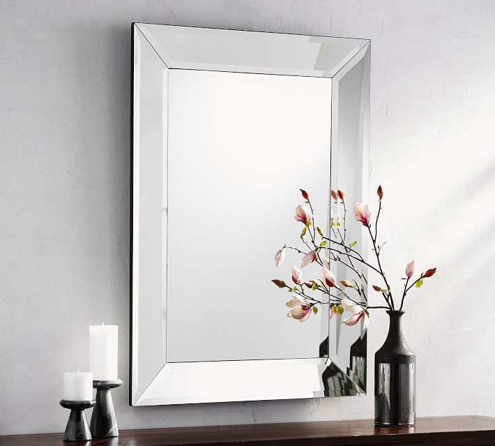 Beveled Glass Frame Mirror | Pottery Barn (US)