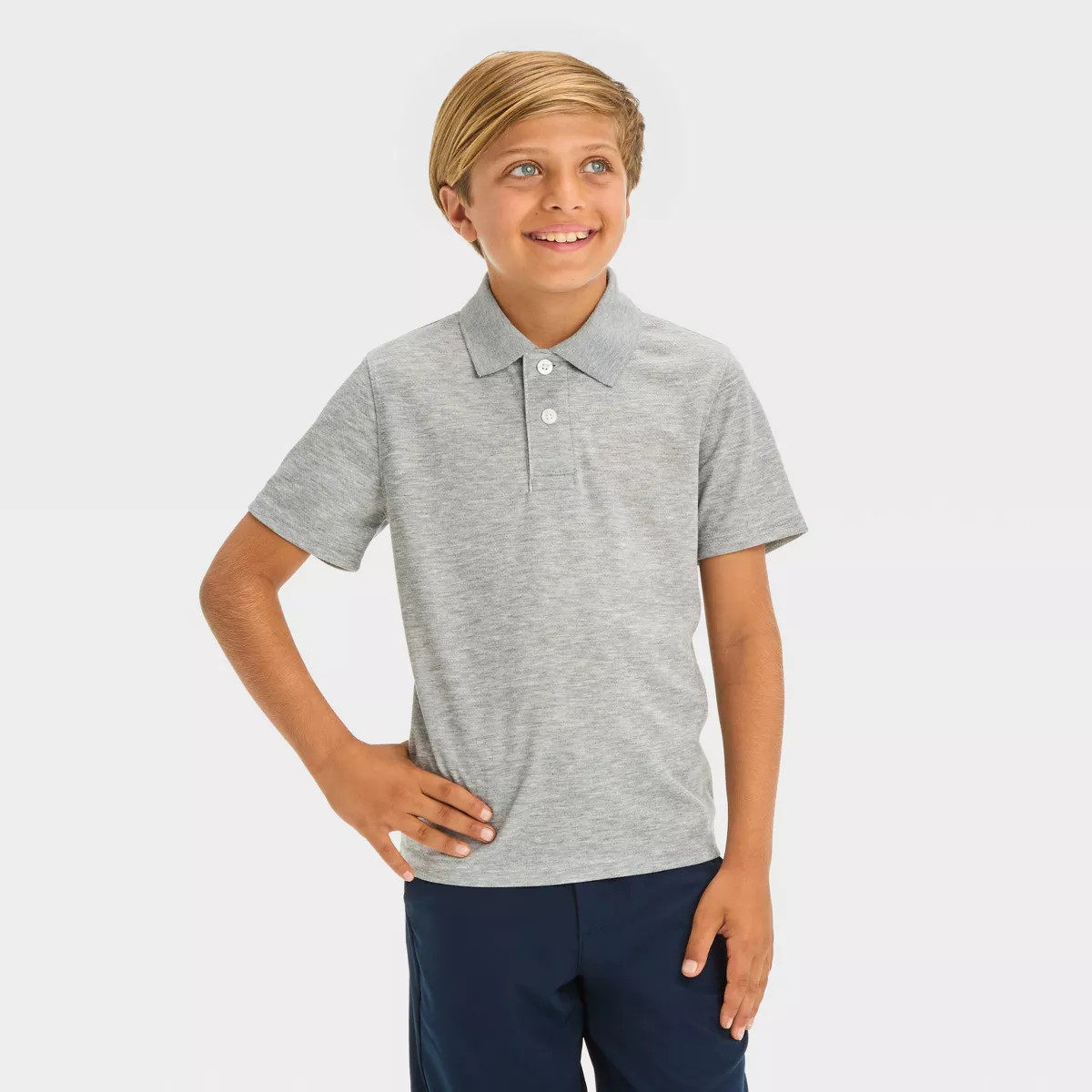 Boys' Short Sleeve Performance Uniform Polo Shirt - Cat & Jack™ | Target