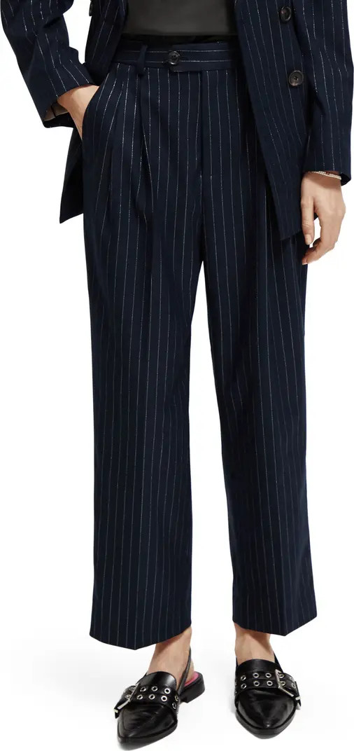 Scotch & Soda Metallic Pinstripe Pants | Nordstrom | Nordstrom