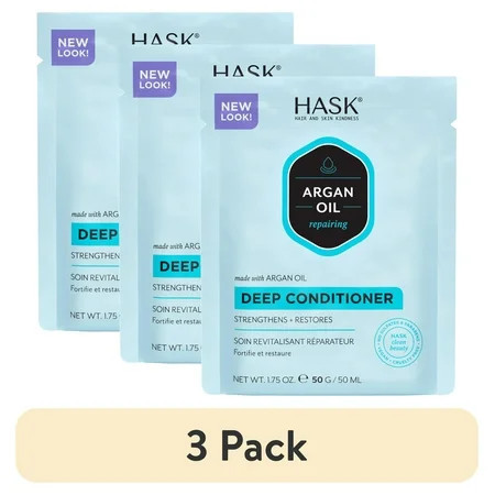 (3 pack) HASK Argan Oil Repairing Deep Conditioner, 1.75 oz | Walmart (US)