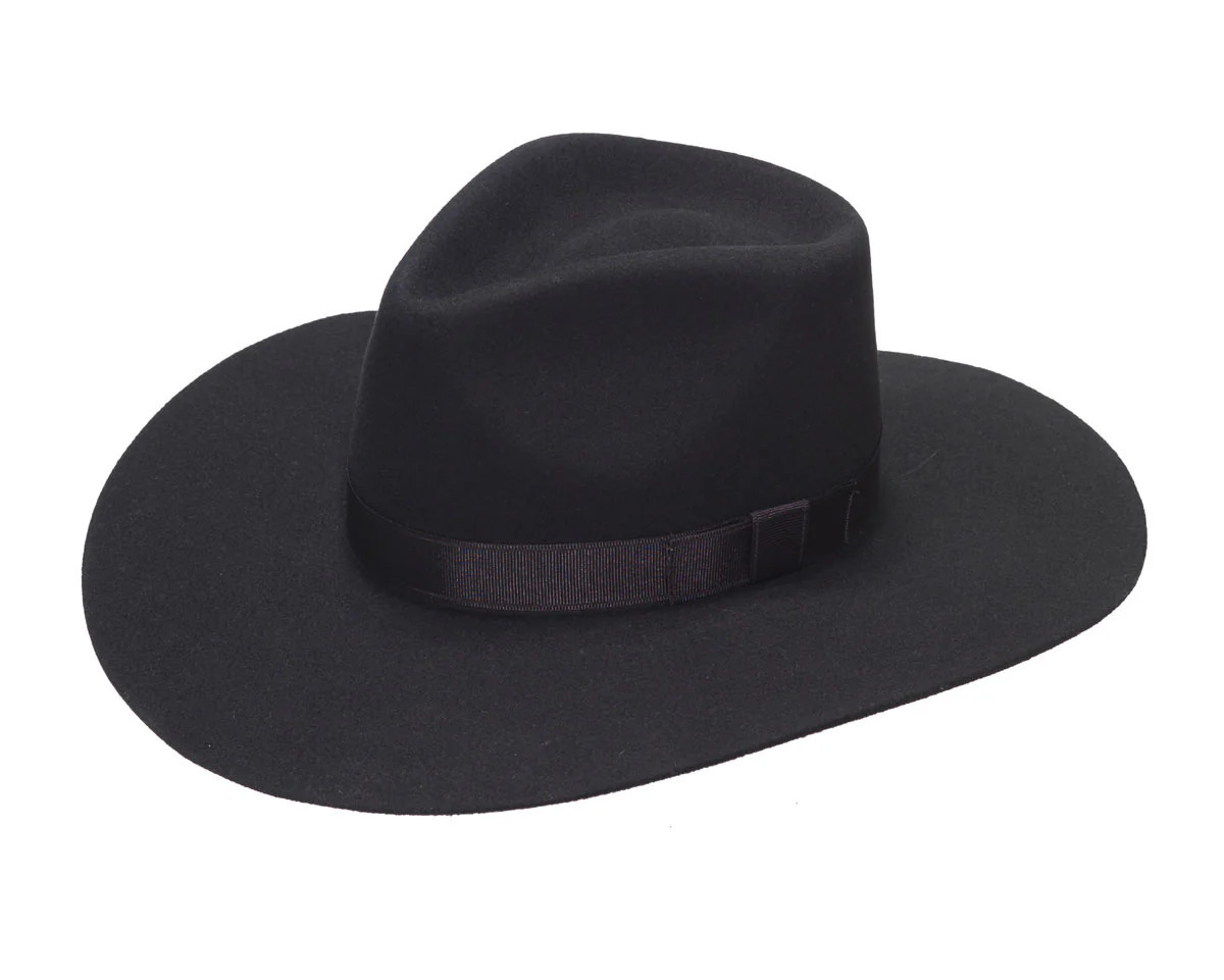 Ladies Pinch Front Western Hat in Black | The Southern Decorista