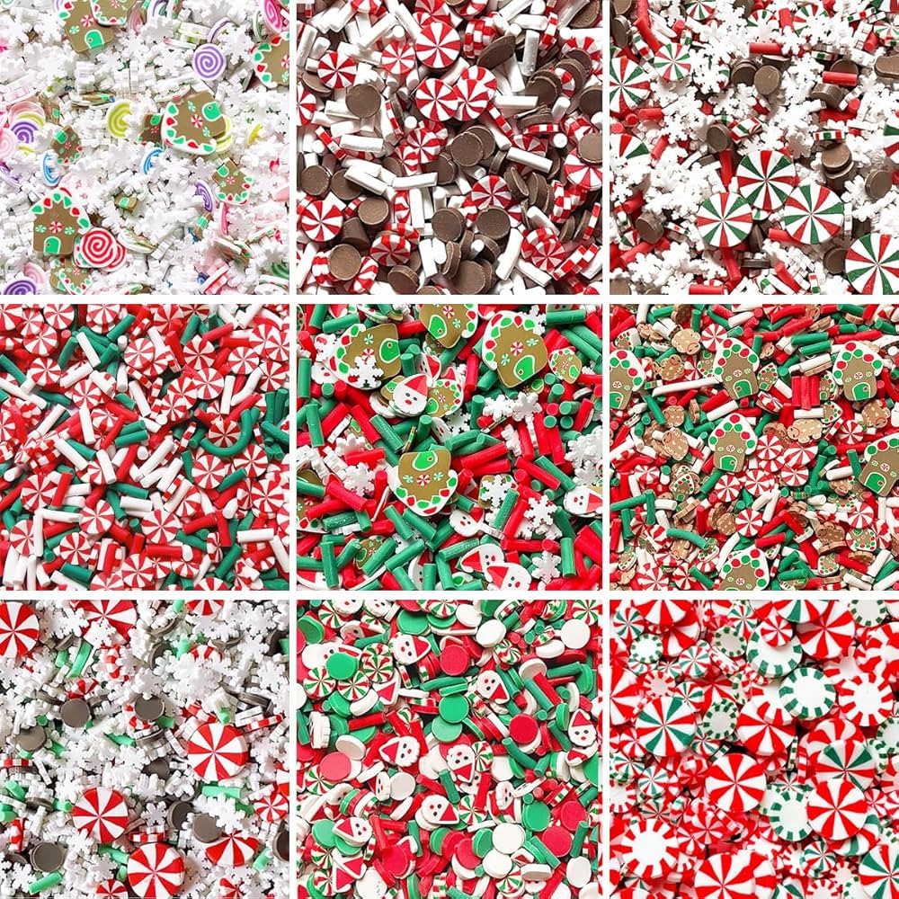 EHOPE Fake Sprinkles Fake Christmas Sprinkles Polymer Clay Sprinkles Polymer Sprinkles Christmas ... | Amazon (US)