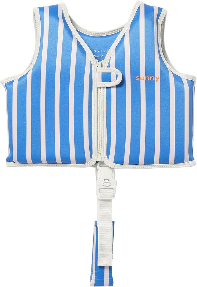 SUNNYLiFE Swim Vest, 1-2 Years, Blue, EPE/Natural Rubber/Polyester, 13.39x12.6x1.77 Inches, 1.27 ... | Amazon (US)