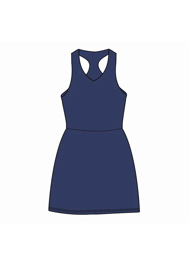 Never A Wallflower Club | V-Neck Tank Dress - Navy | Never A Wallflower