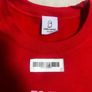 Lonely Ghost crewneck - To The Moon and back (red) | Poshmark