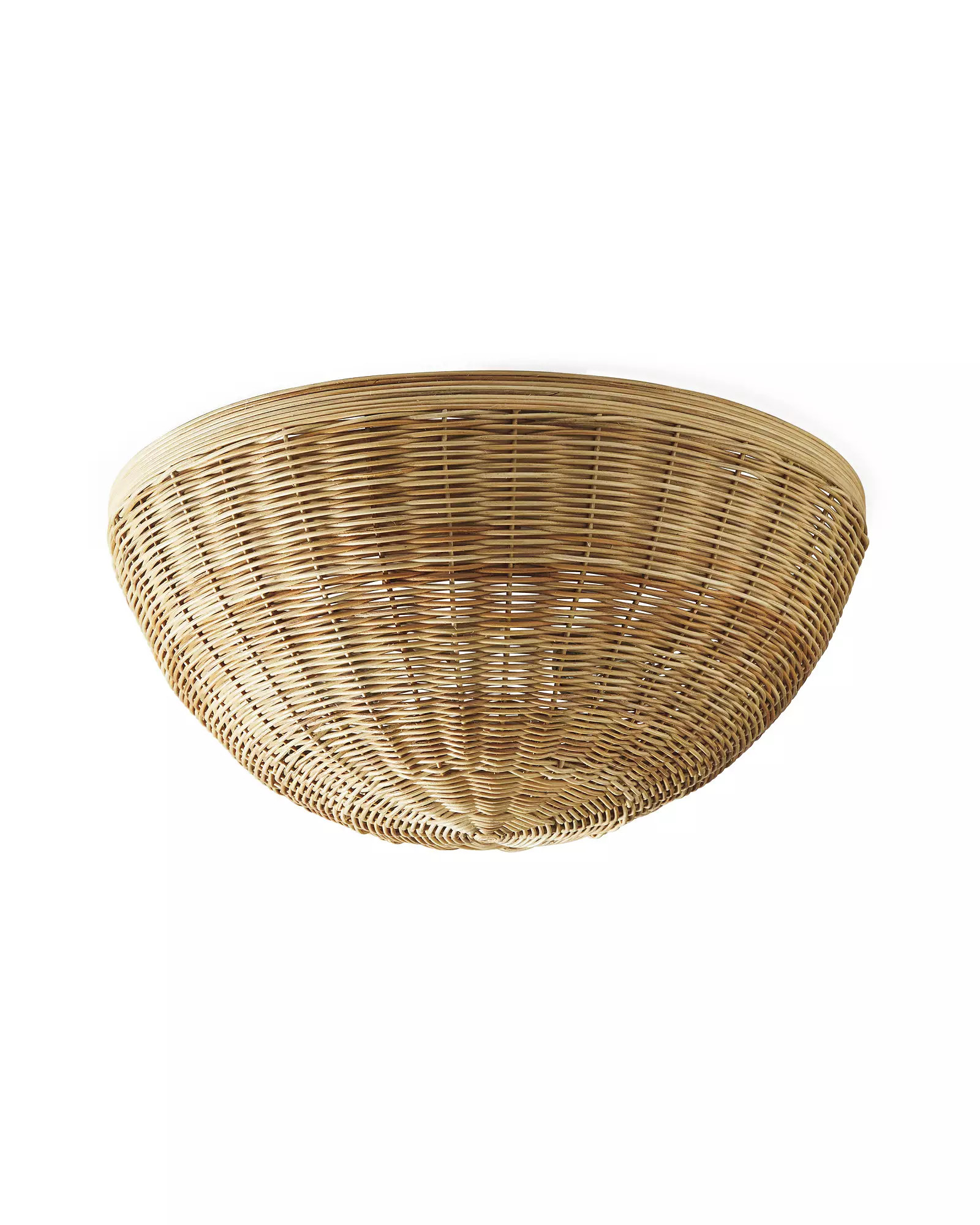 Santa Barbara Rattan Flushmount | Serena and Lily