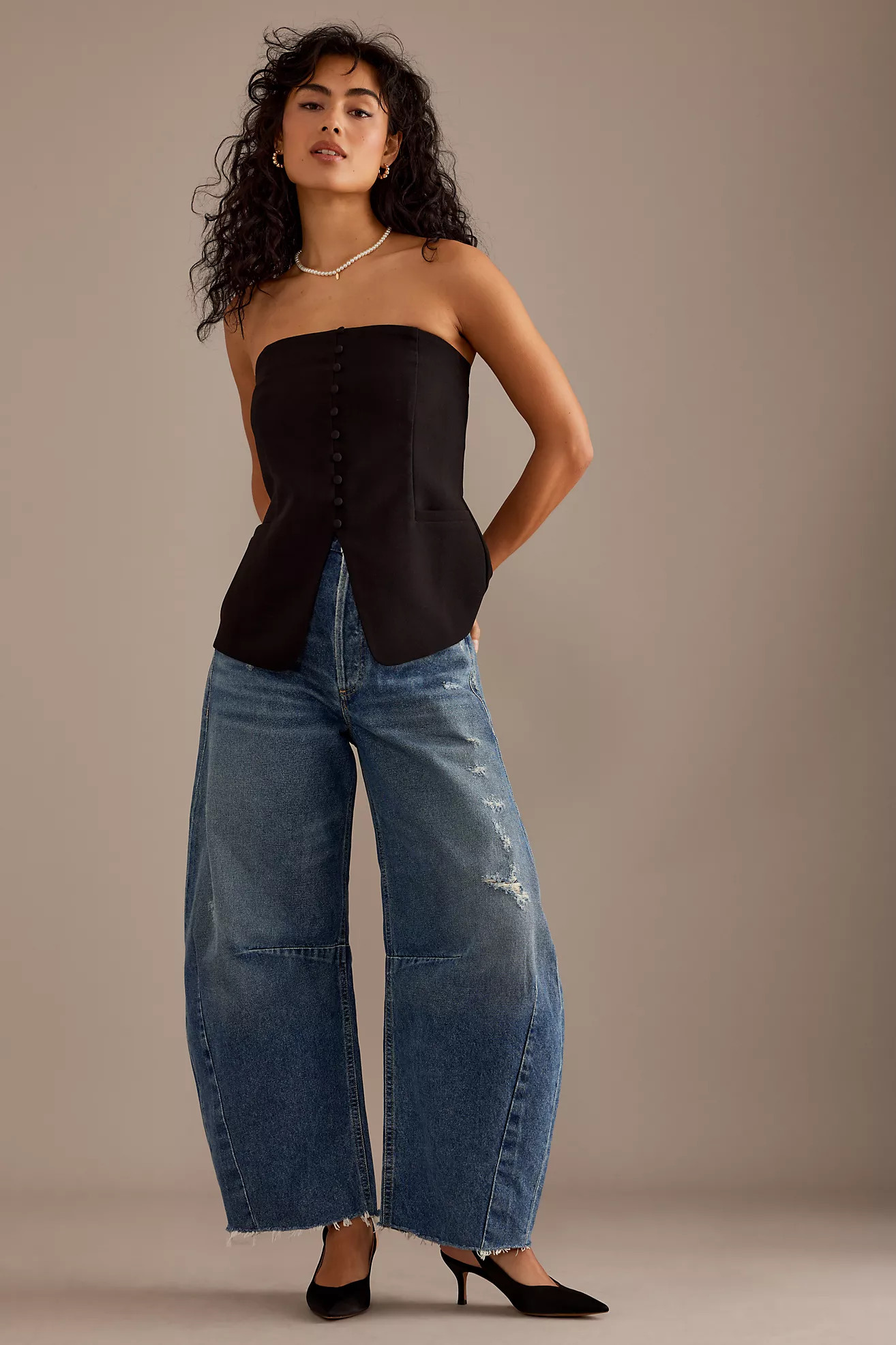 Citizens of Humanity Horseshoe High-Rise Wide-Leg Jeans | Anthropologie (UK)
