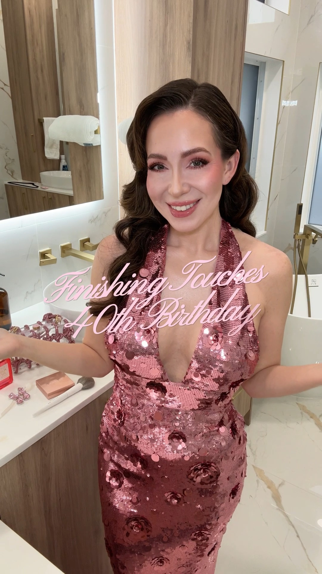 Sparkle dress birthday look prom dress wedding guest dress birthday outfit outfit get ready with me for my 40th birthday 

#LTKSaleAlert #LTKOver40 #LTKgrwm