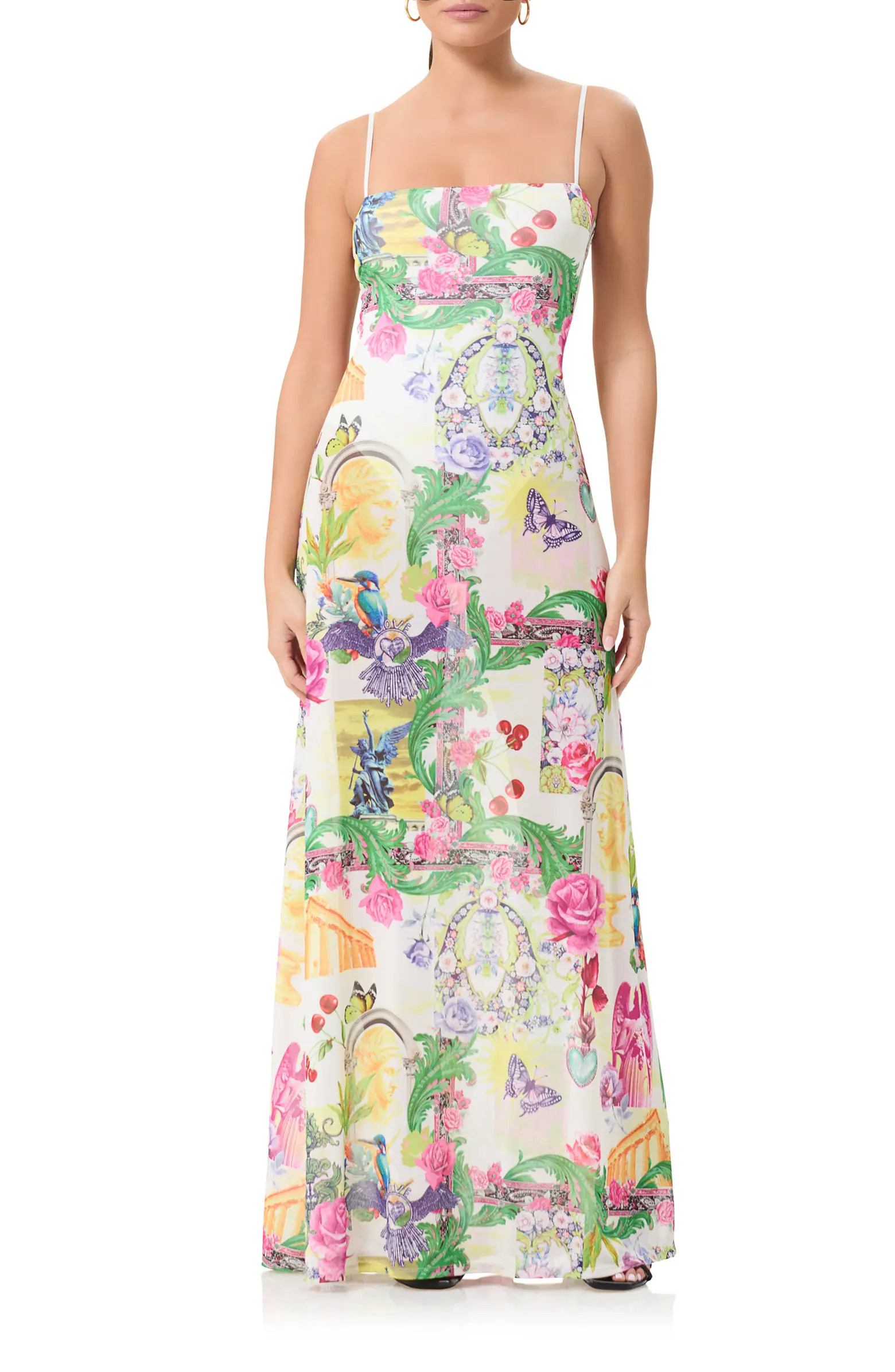 Shea Floral A-Line Maxi Dress | Nordstrom