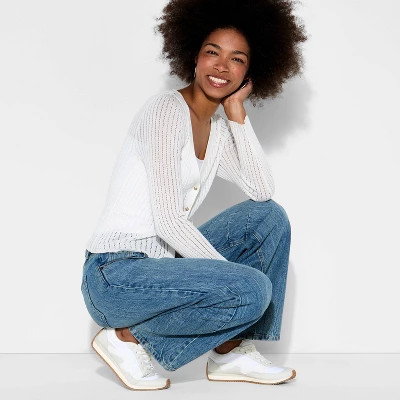 Women's Mid-Rise Barrel Jeans - Wild Fable™ Indigo 8 | Target