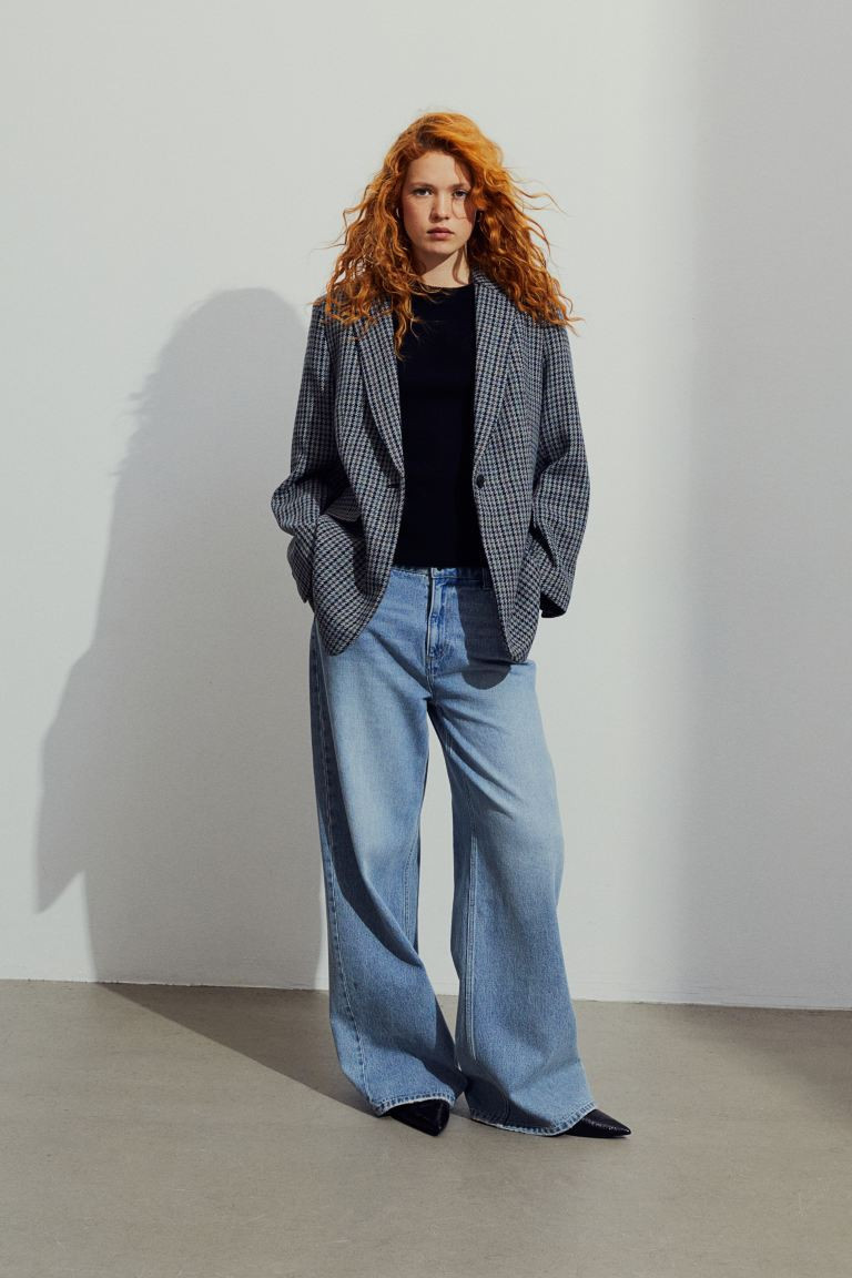 Single-breasted Blazer | Grey Blazer | Grey Jacket Jackets | Blazer Outfit | Work Outfit Summer | H&M (US + CA)