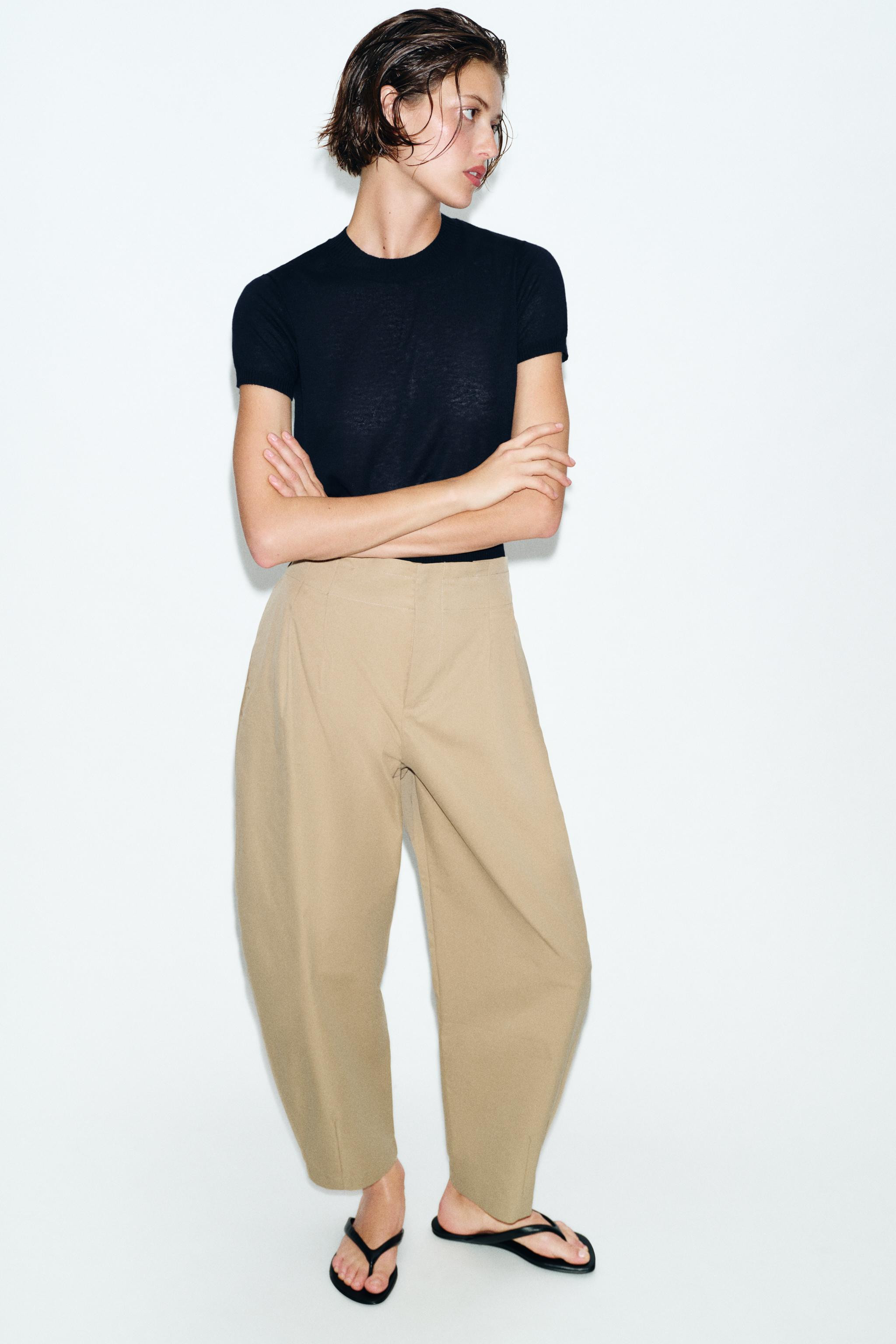 BALLOON PAPERBAG PANTS | Zara UK