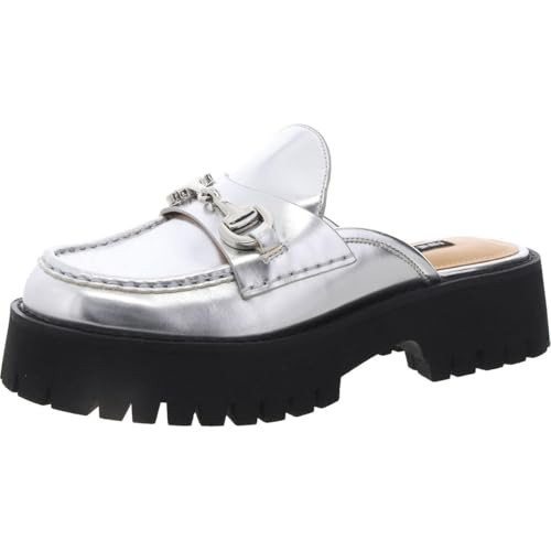 Nine West Women's Duntal Mule, Silver 040, 6 | Amazon (US)