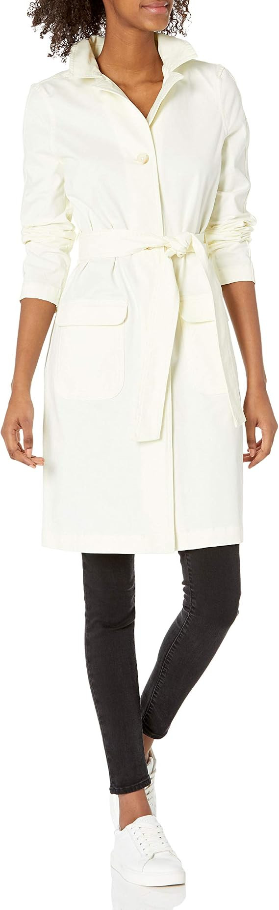 Daily Ritual Women's Stretch Twill Trench Coat | Amazon (US)