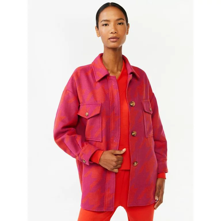 Scoop Women's Oversized Shacket - Walmart.com | Walmart (US)