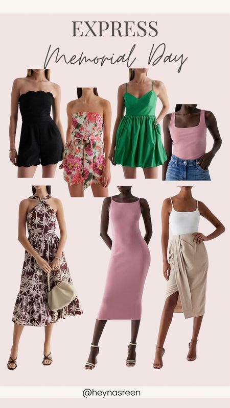 My Express Memorial Day weekend sale picks, dresses and rompers that are perfect for summer events 

#LTKsalealert