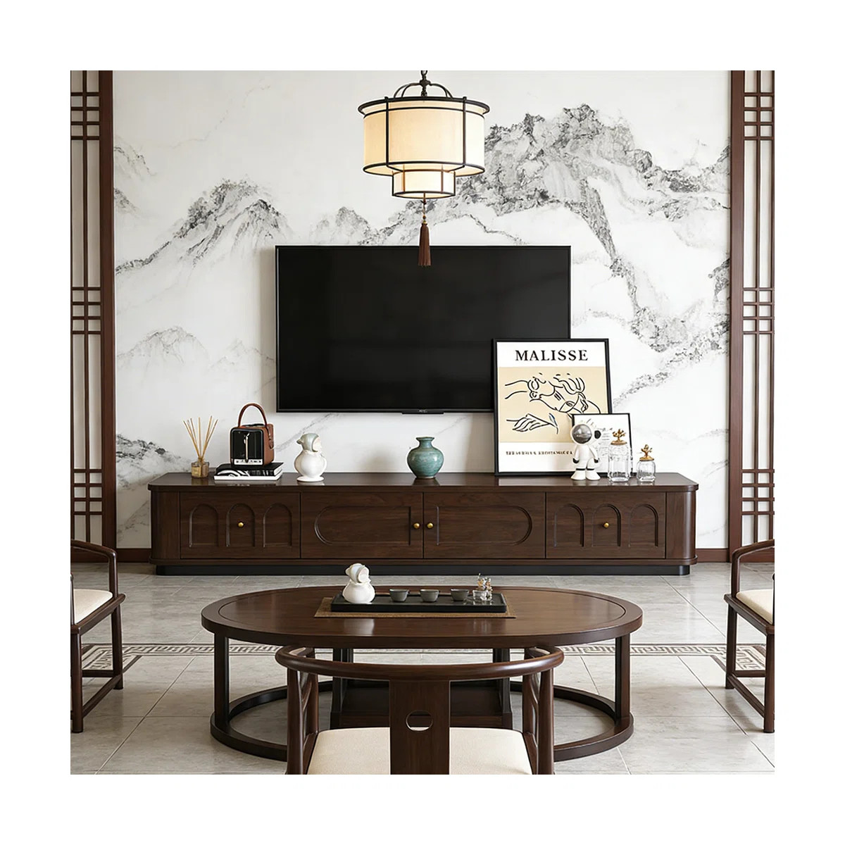 Minimalist Solid Wood Storage TV Stand | Wayfair North America