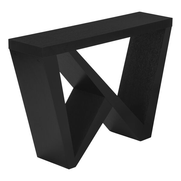 Black W Shape Hall Console Table | Bellacor
