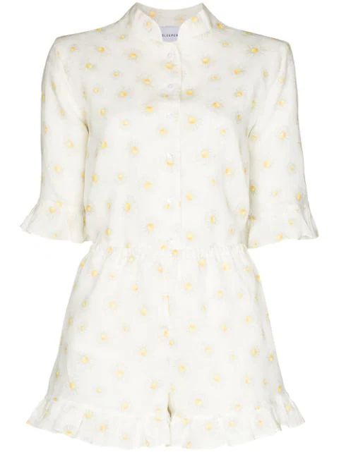 daisy-print pyjama set | Farfetch (AU)