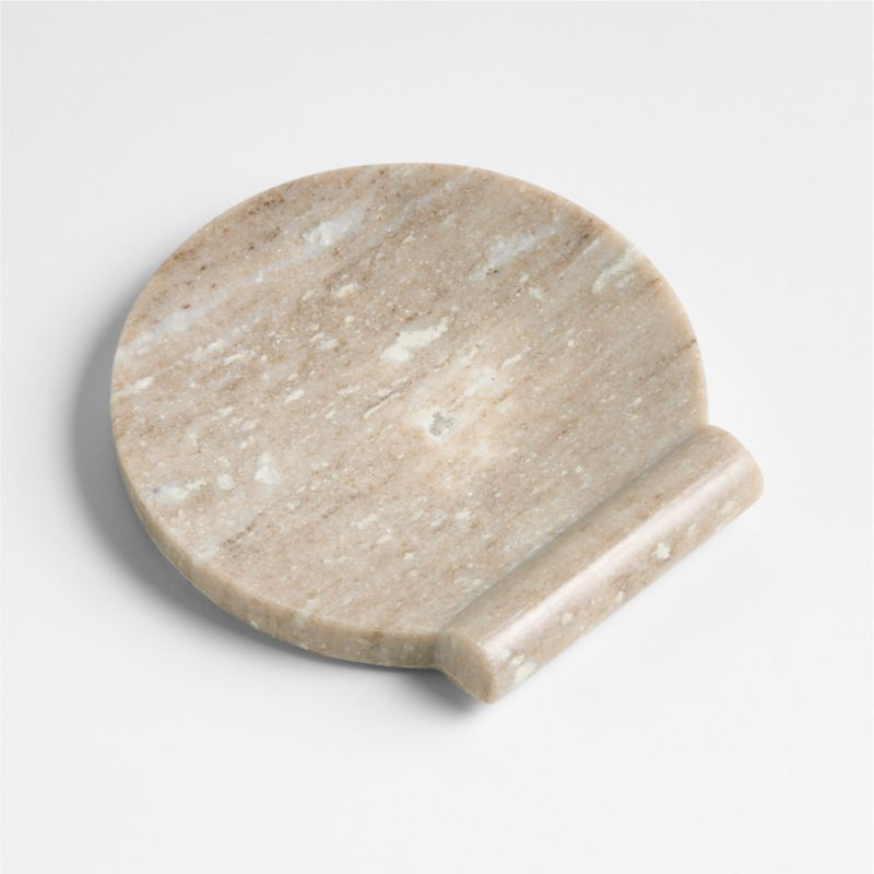 Tuscan Kitchen Marble Spoon Rest | Crate & Barrel | Crate & Barrel