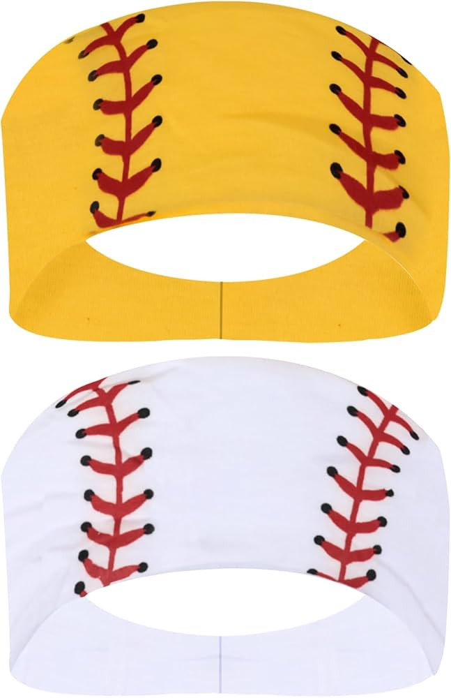 Honbay 2PCS Outdoor Sports Hairbands Hair Accessories Baseball Headband Softball Headband Non Sli... | Amazon (US)