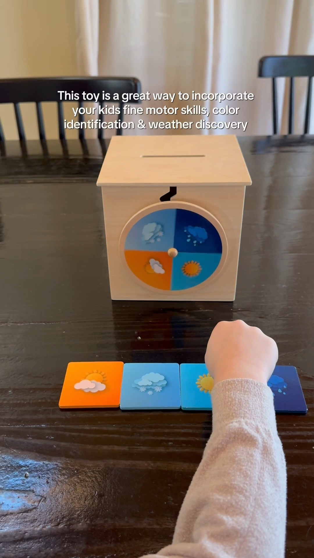 Such a fun and simple learning toy to have for your kiddos!! Practice color and weather identification. We love our @solobotoys 

#LTKKids #LTKFindsUnder50 #LTKFamily