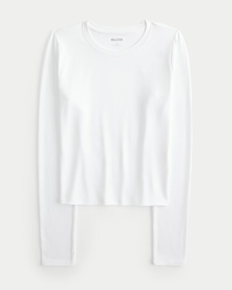 Soft Stretch Seamless Fabric Long-Sleeve Top | Hollister (US)