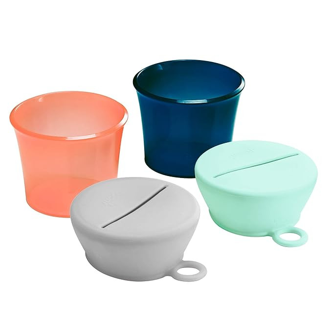 Boon SNUG Snack Cups and Lids, Multi (Set of 2) | Amazon (US)