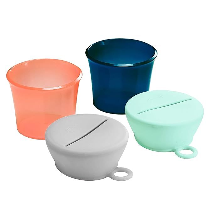 Boon SNUG Snack Cups and Lids, Multi (Set of 2) | Amazon (US)