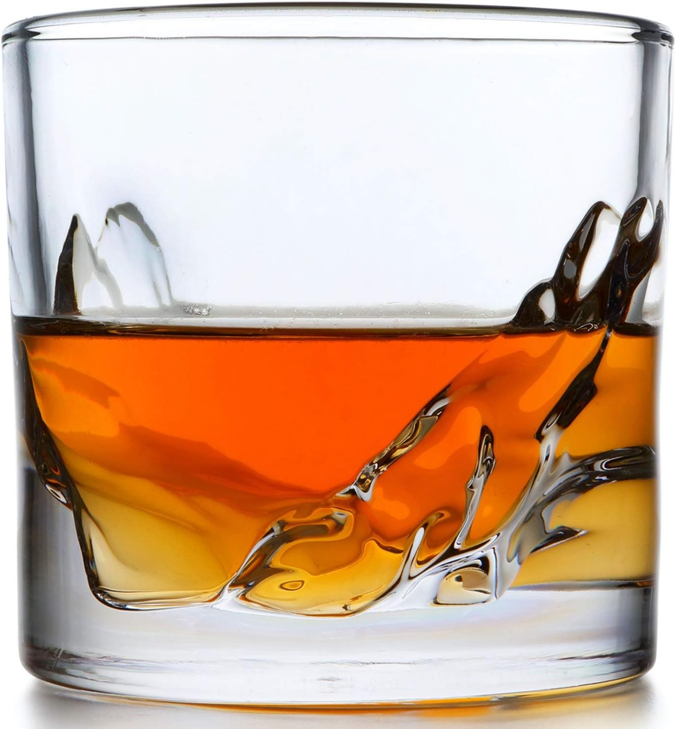 LIITON Whiskey Glasses Set of 4, Heavy Rocks Glasses Gift Set With Raised Canyon For A Quick Chil... | Amazon (US)