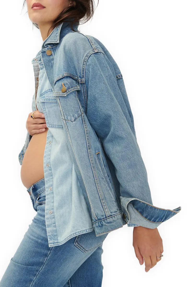 The Classic Maternity Denim Jacket | Nordstrom