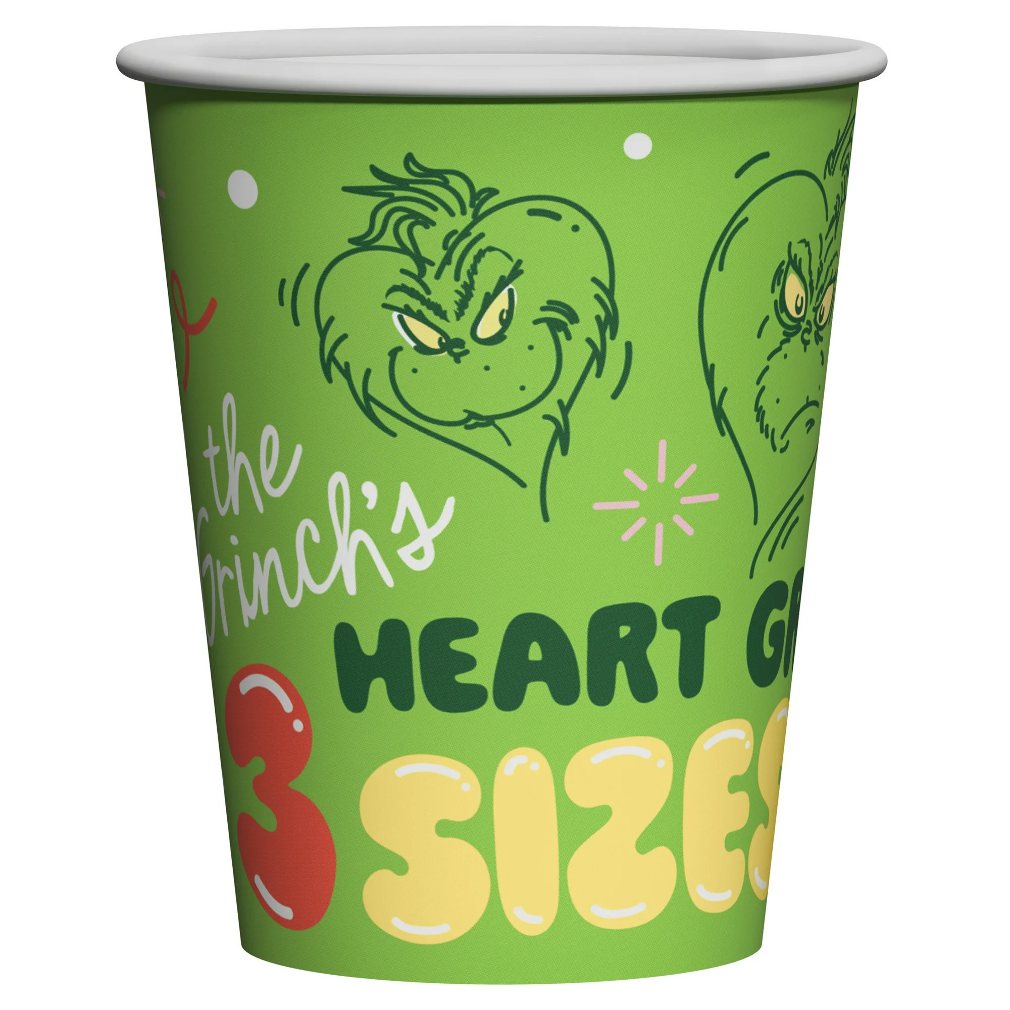 American Greetings 9 fl. oz. Dr. Suess' The Grinch Christmas Paper Party Cup Favors, Disposable (... | Walmart (US)
