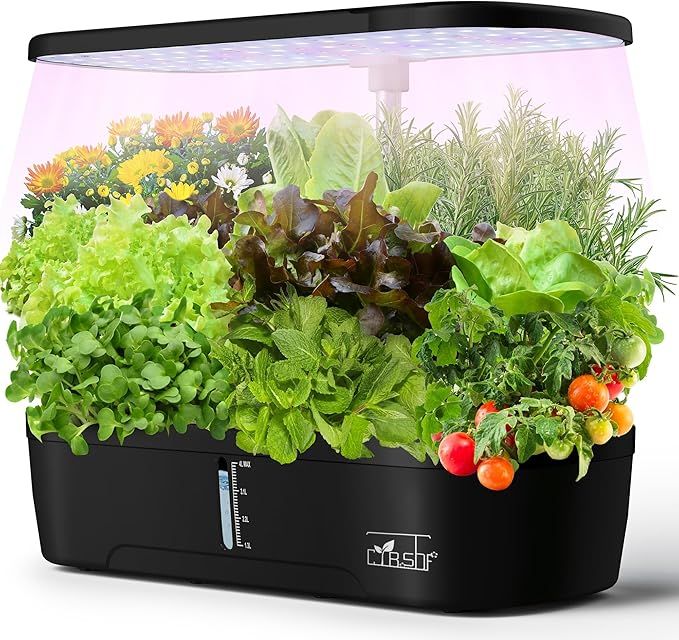 Hydroponics Growing System, 12 Pods Hydroponics Growing System Indoor Garden with LED Grow Light,... | Amazon (US)