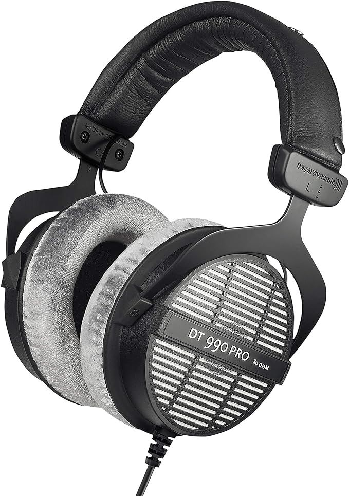 beyerdynamic DT 990 PRO Over-Ear Studio Monitor Headphones - Open-Back Stereo Construction, Wired... | Amazon (US)
