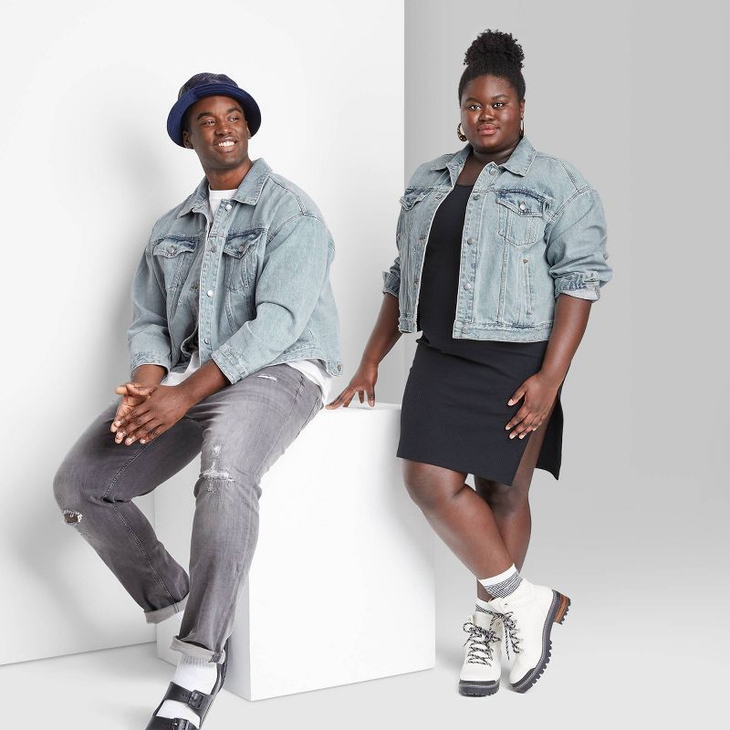 Cropped Denim Trucker Jacket - Wild Fable™ | Target