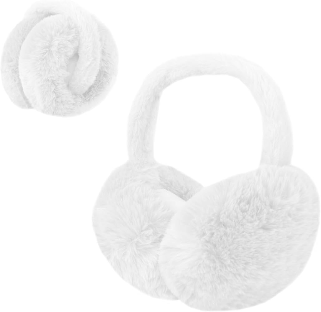 1 Pcs Headband Winter, Ear Muffs for Women & Men, Foldable Fluffy Earmuffs with Headband, Headban... | Amazon (US)