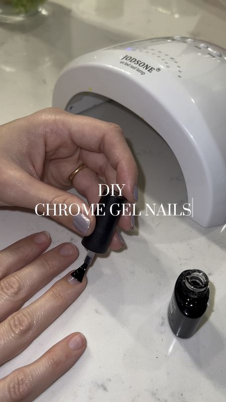 At home chrome gel nails from Amazon 💜💅🏼

#LTKbeauty