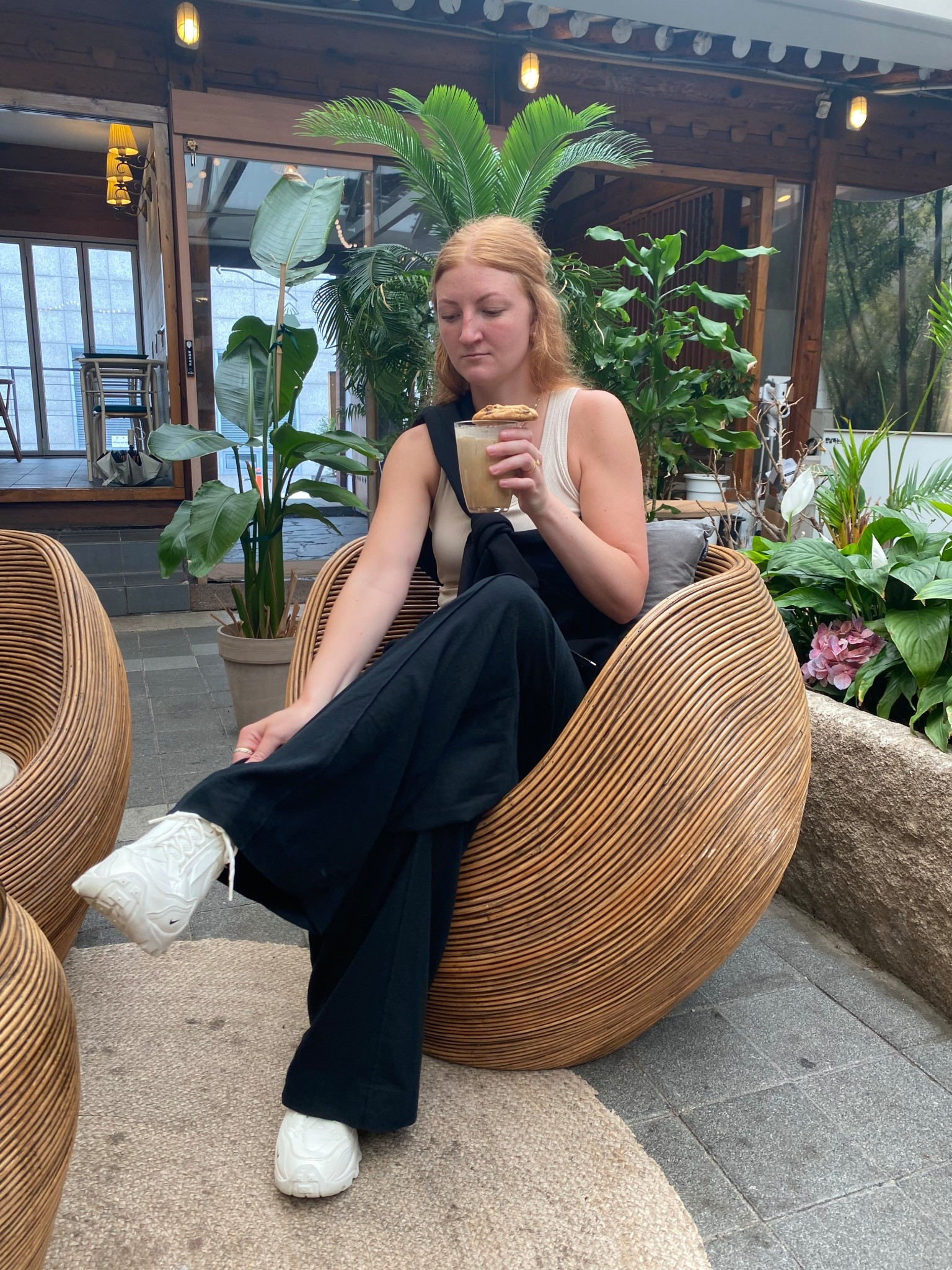 outfit for cutie coffee shop in Korea 🫶🏼☕️