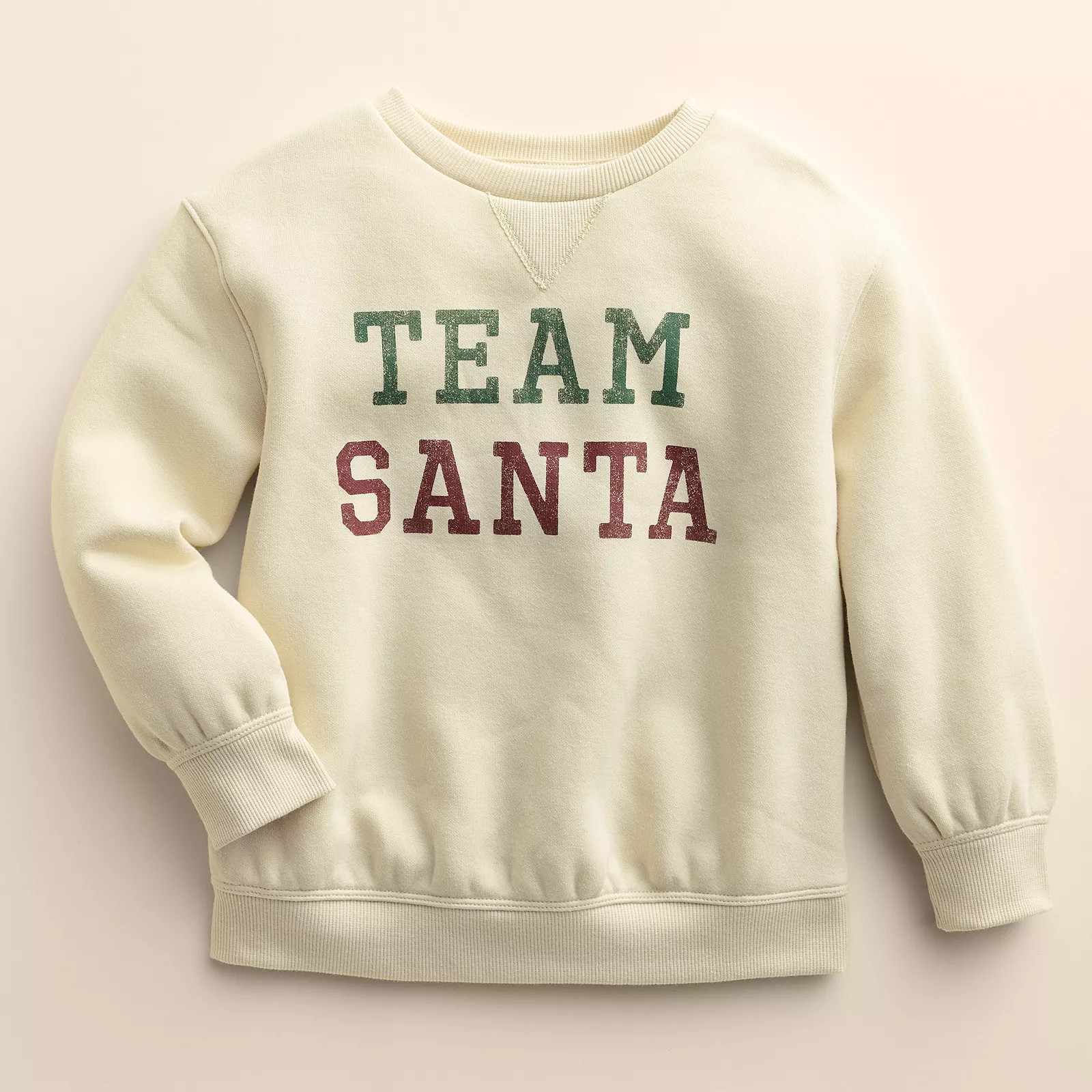 Kids 4-12 Little Co. by Lauren Conrad Crewneck Pullover, Girl's, Multi Santa | Kohl's