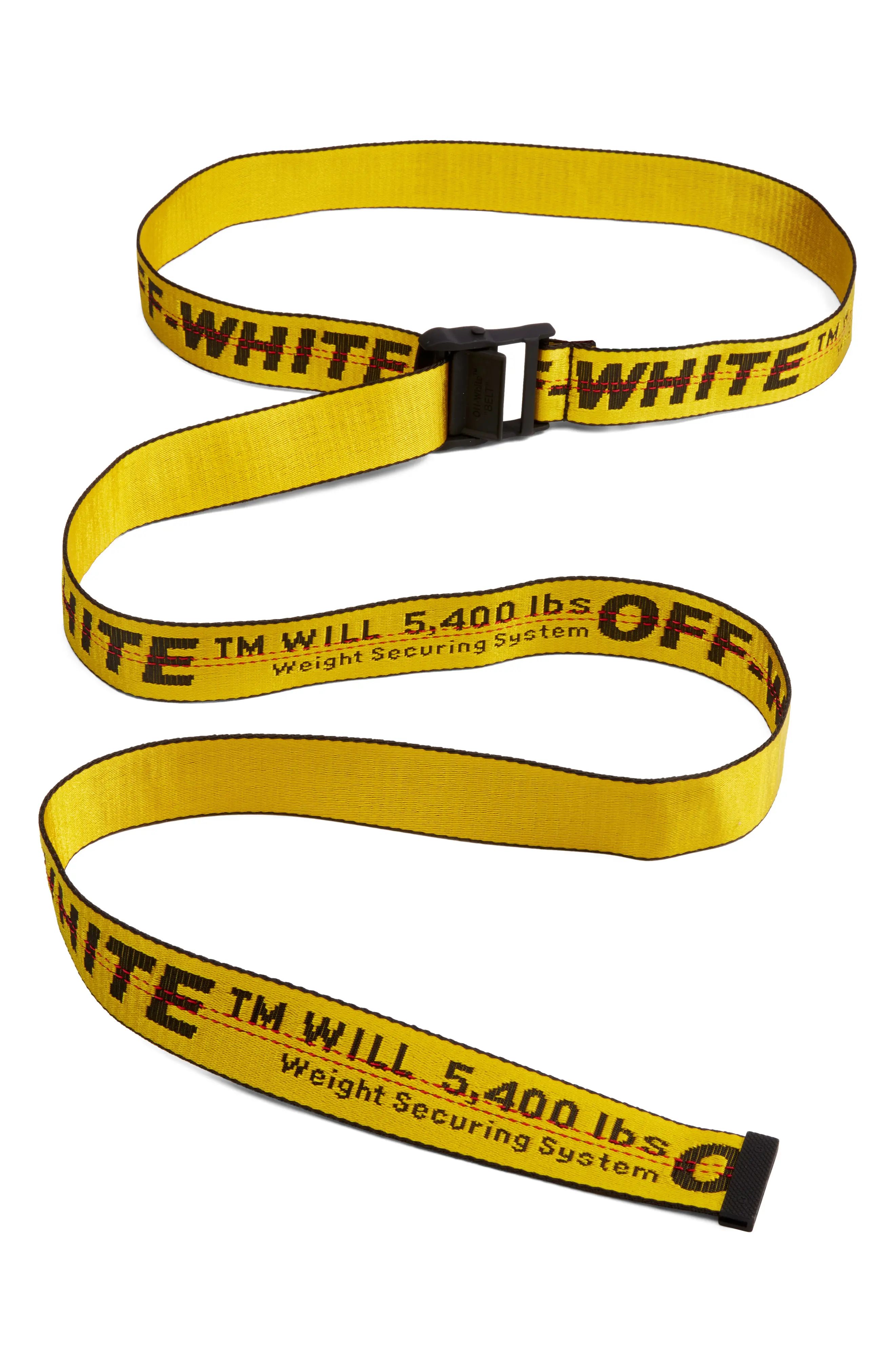 Off-White Classic Industrial Belt in Yellow Black at Nordstrom | Nordstrom