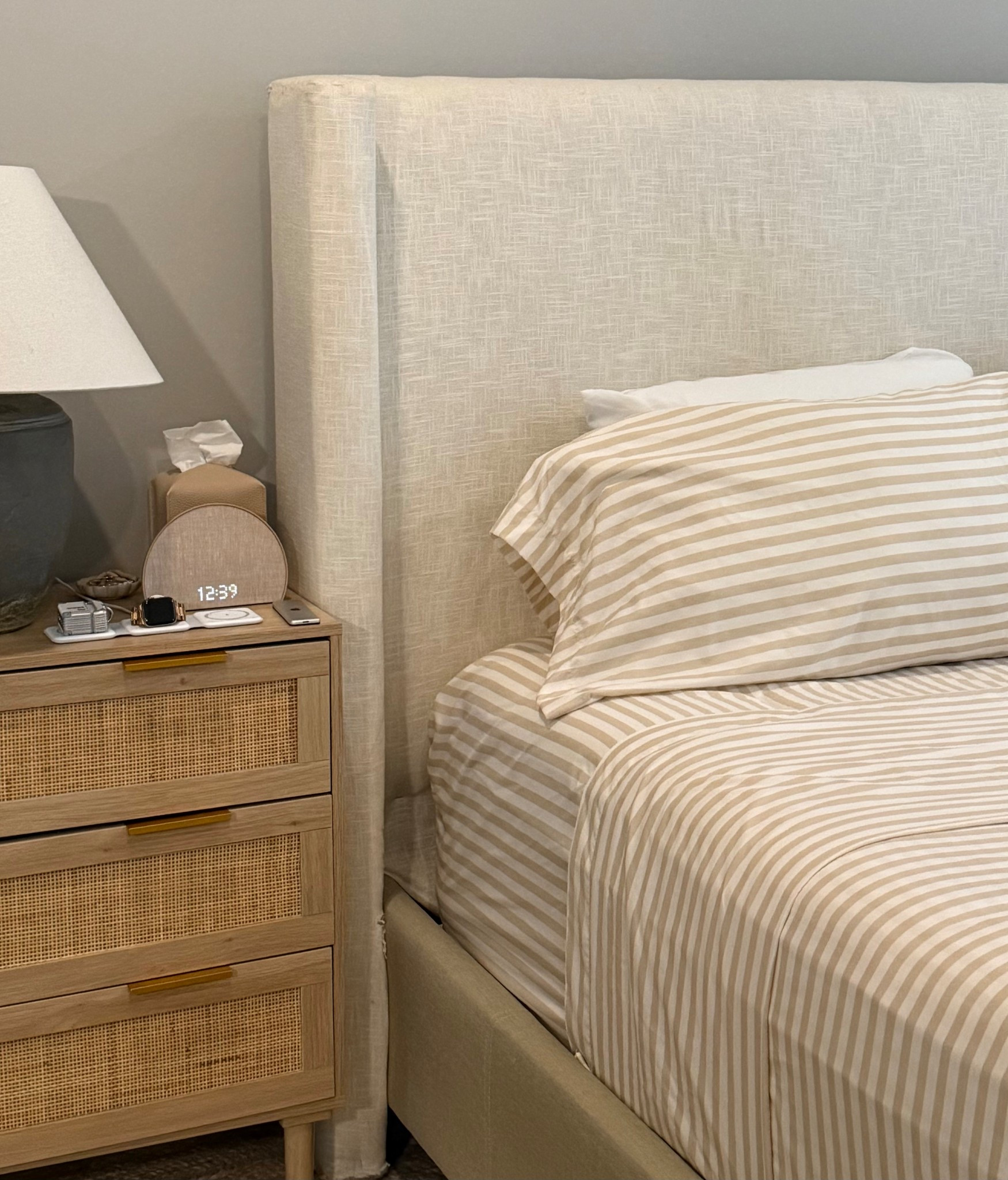 Stripe bed sheet from Target  

#LTKHome #LTKStyleTip #LTKOver40