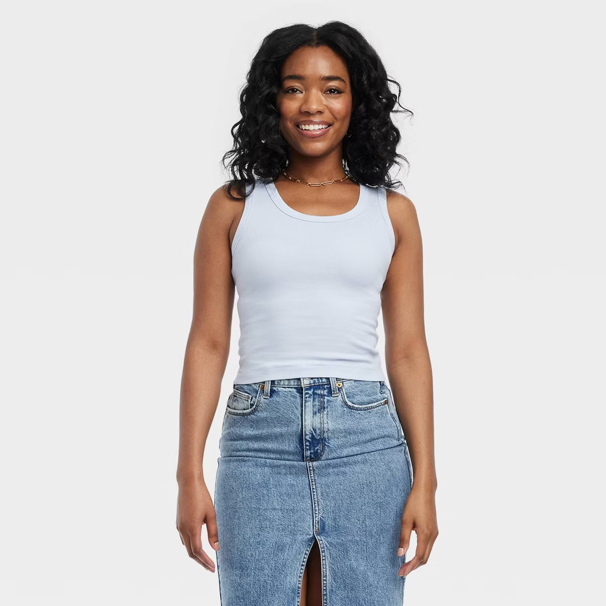 Women's Ribbed Shrunken Tank - Universal Thread™ | Target