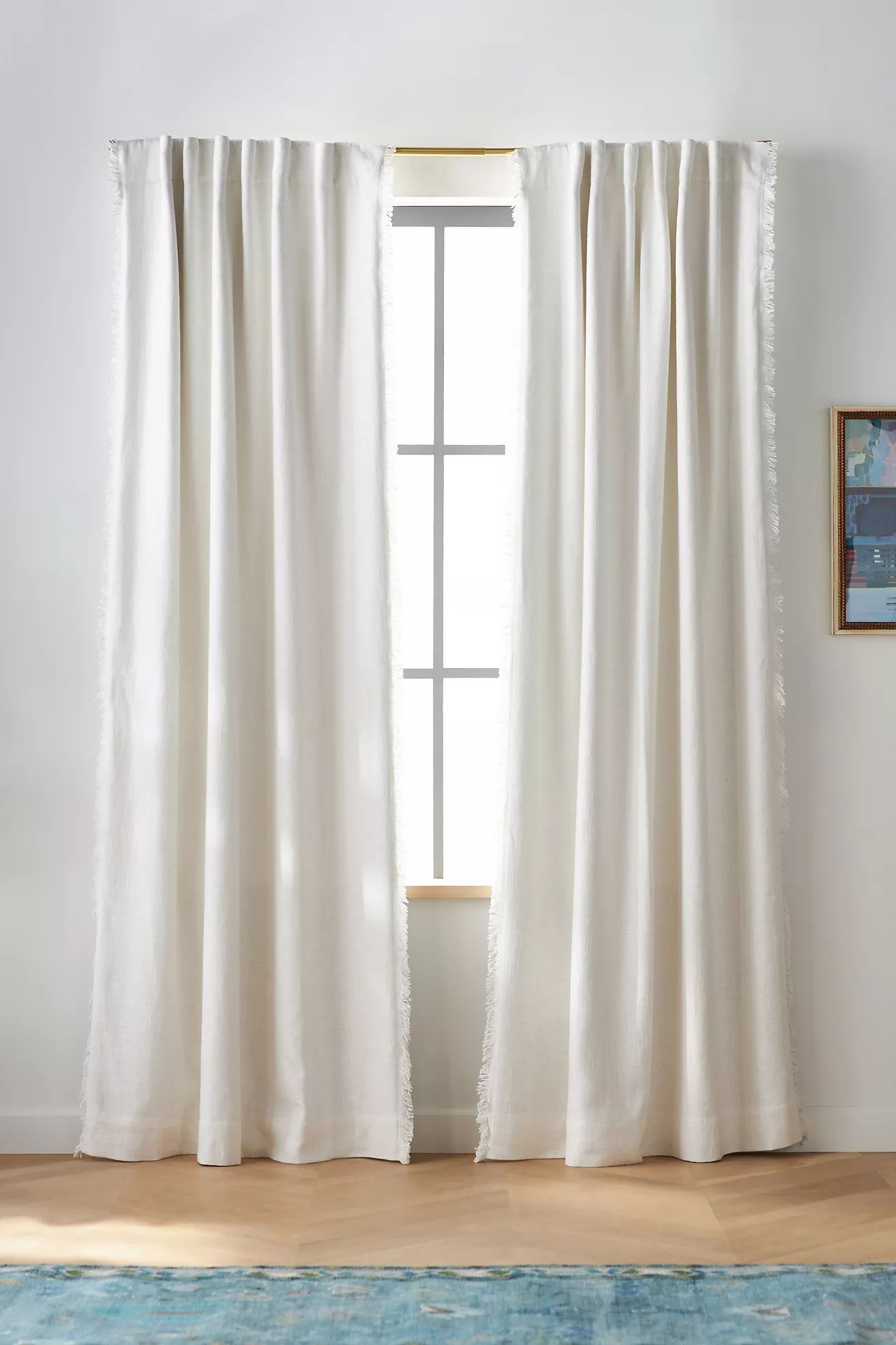 Luxe Linen Blend Blackout Curtain | Anthropologie (US)