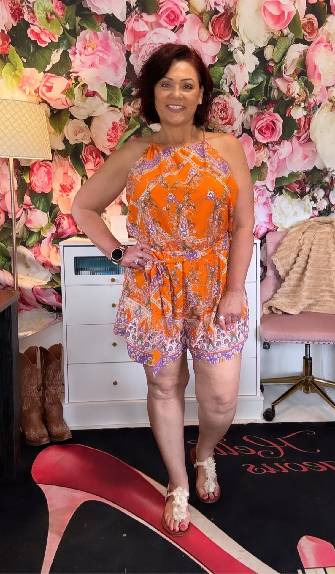 I love a fun, flirty, flowy romper.  Pair it with a cute sandal and you are all set. I couldn’t find my exact color so I linked another one I have. The best outfit for a hot summer day! ☀️

#LTKootd #LTKOver40 #LTKMothersDay