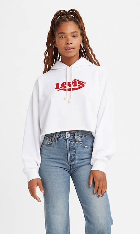 Graphic Cropped Hoodie Sweatshirt | LEVI'S (US)